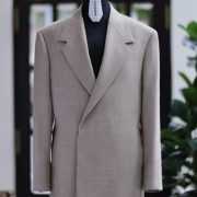 Oversize Jacket Buttonless Flannel Wool