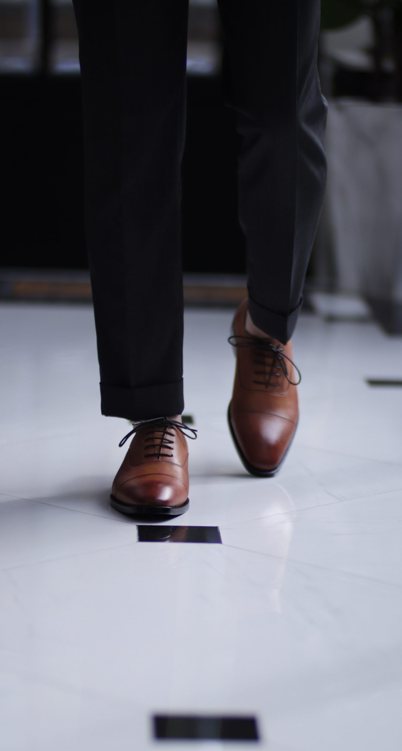 Premium Cap Toe Oxford (Veg Tan) Shoes