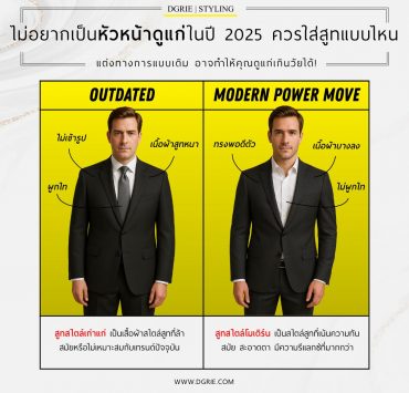 ไม่อยากเป็นหัวหน้าดูแก่ในปี 2025 ควรเลือกใส่สูทแบบไหน?