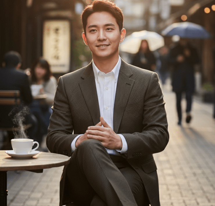 เสื้อสูท Bronze Olive Houndstooth Wool Suits