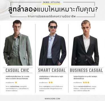 สูทลำลองแบบไหนเหมาะกับคุณ?