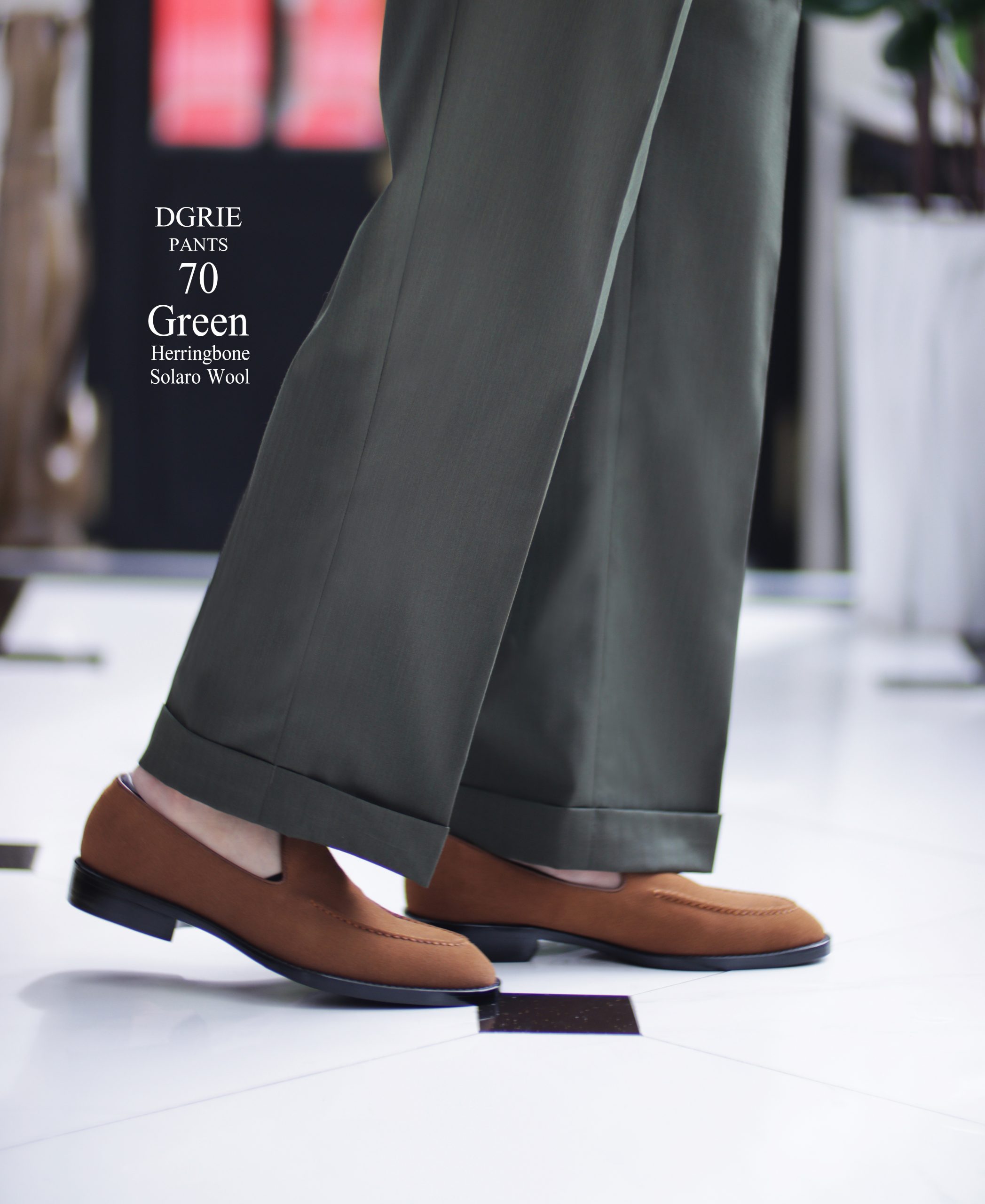 DGRIE PANTS 70 - "SOLARO SINGLE PLEATED PANTS"