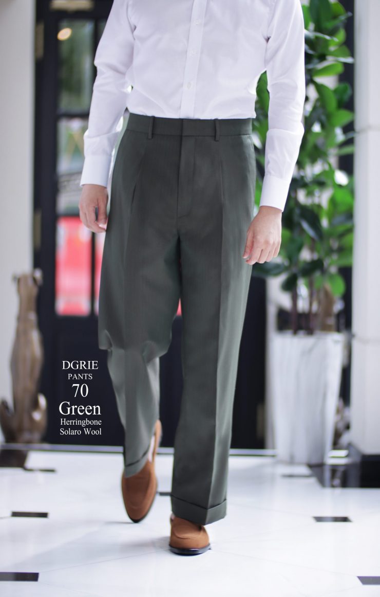 DGRIE PANTS 70 - "SOLARO SINGLE PLEATED PANTS"