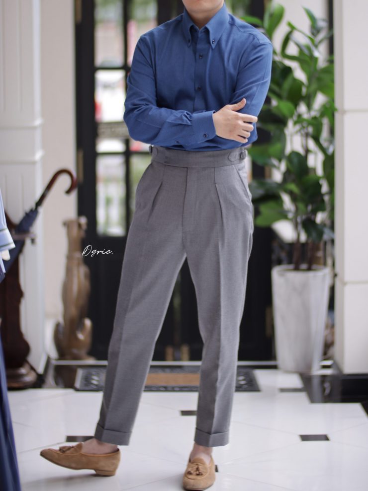 ร้านตัดเชิ้ต DGRIE Button Down Denim Shirt