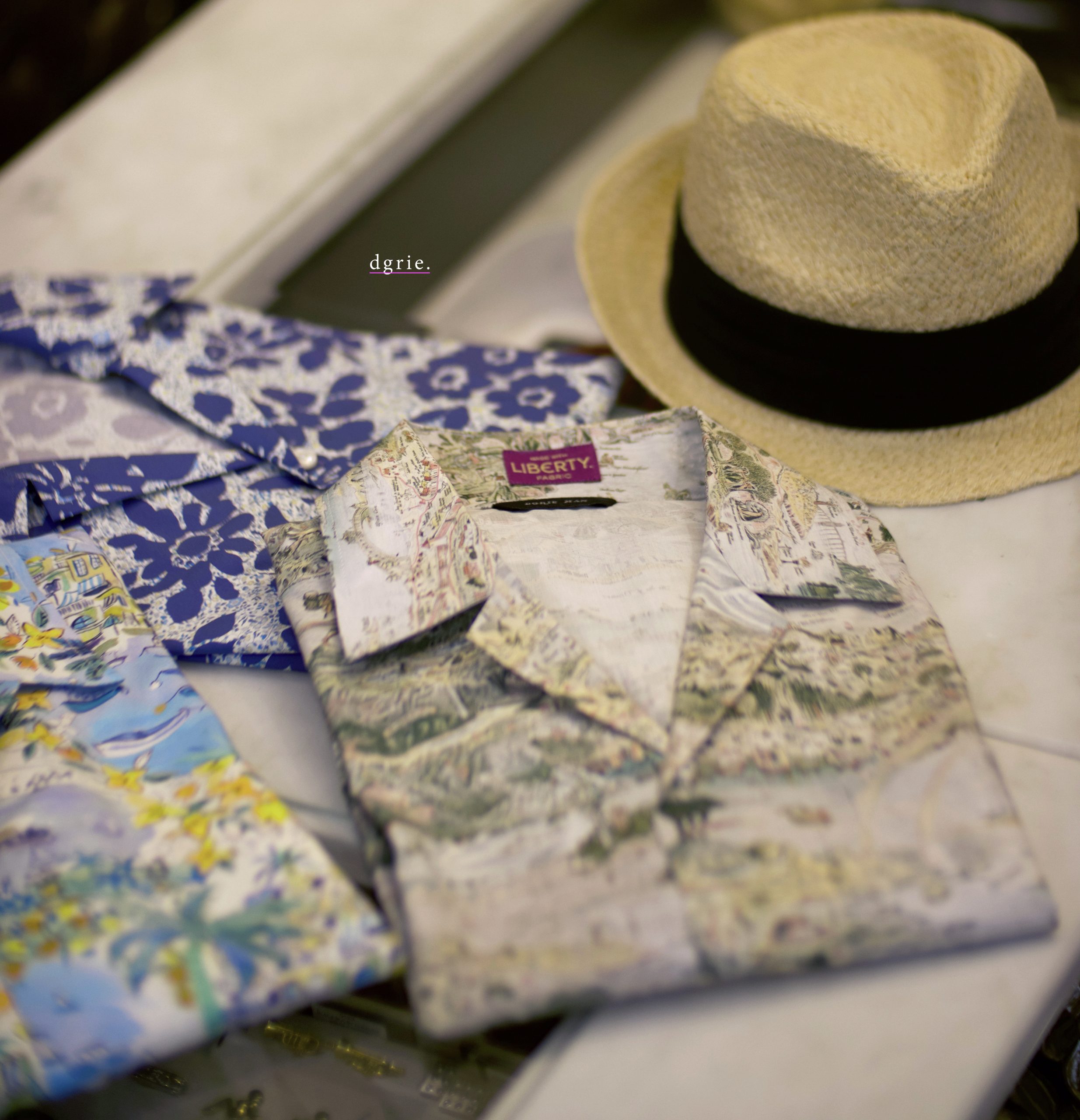 DGRIE ตัดเสื้อเชิ้ต LIBERTY London : Tana Lawn Open Collar Printed Shirts