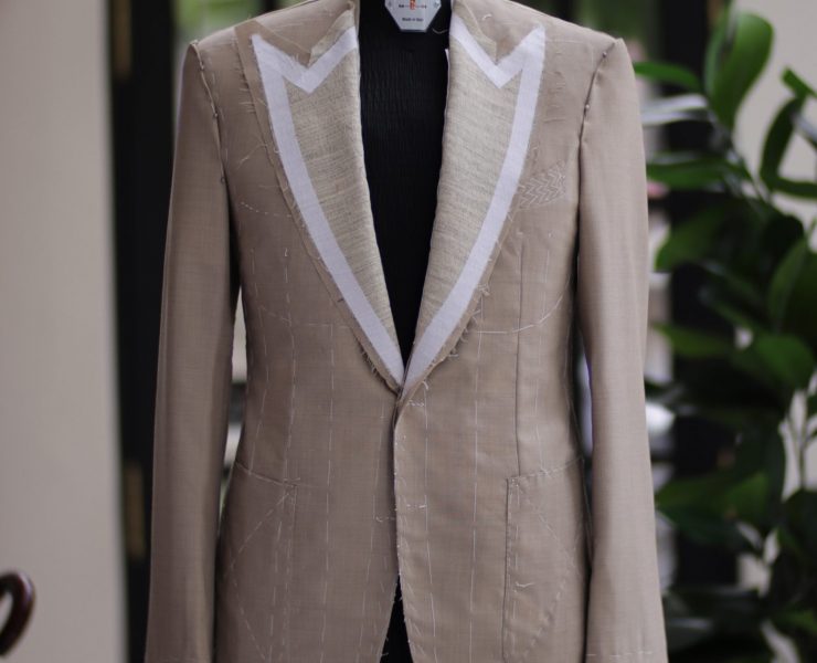 DGRIE - 1st Fitting Beige Full Canvas Suits
