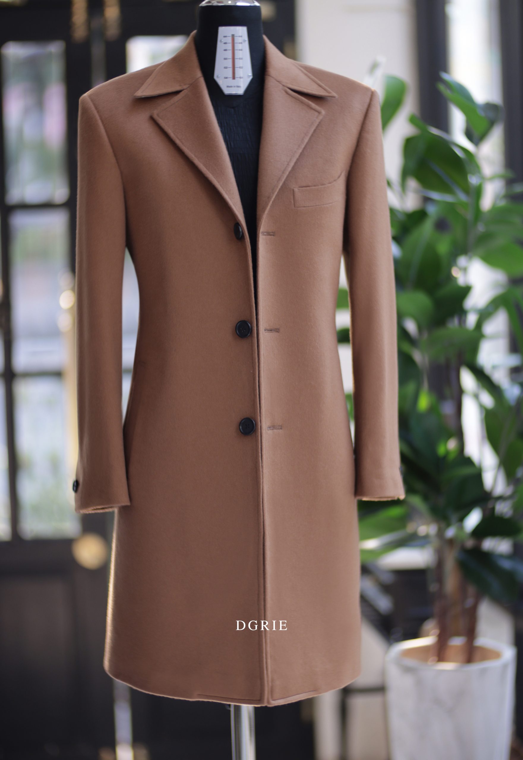 ตัดโค้ท DGRIE Bespoke Camel Overcoat
