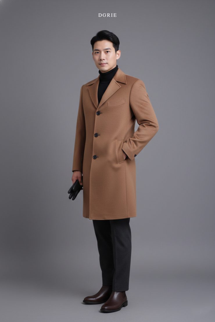 ตัดโค้ท DGRIE Bespoke Camel Overcoat