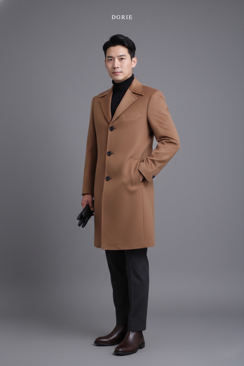 ตัดโค้ท DGRIE Bespoke Camel Overcoat