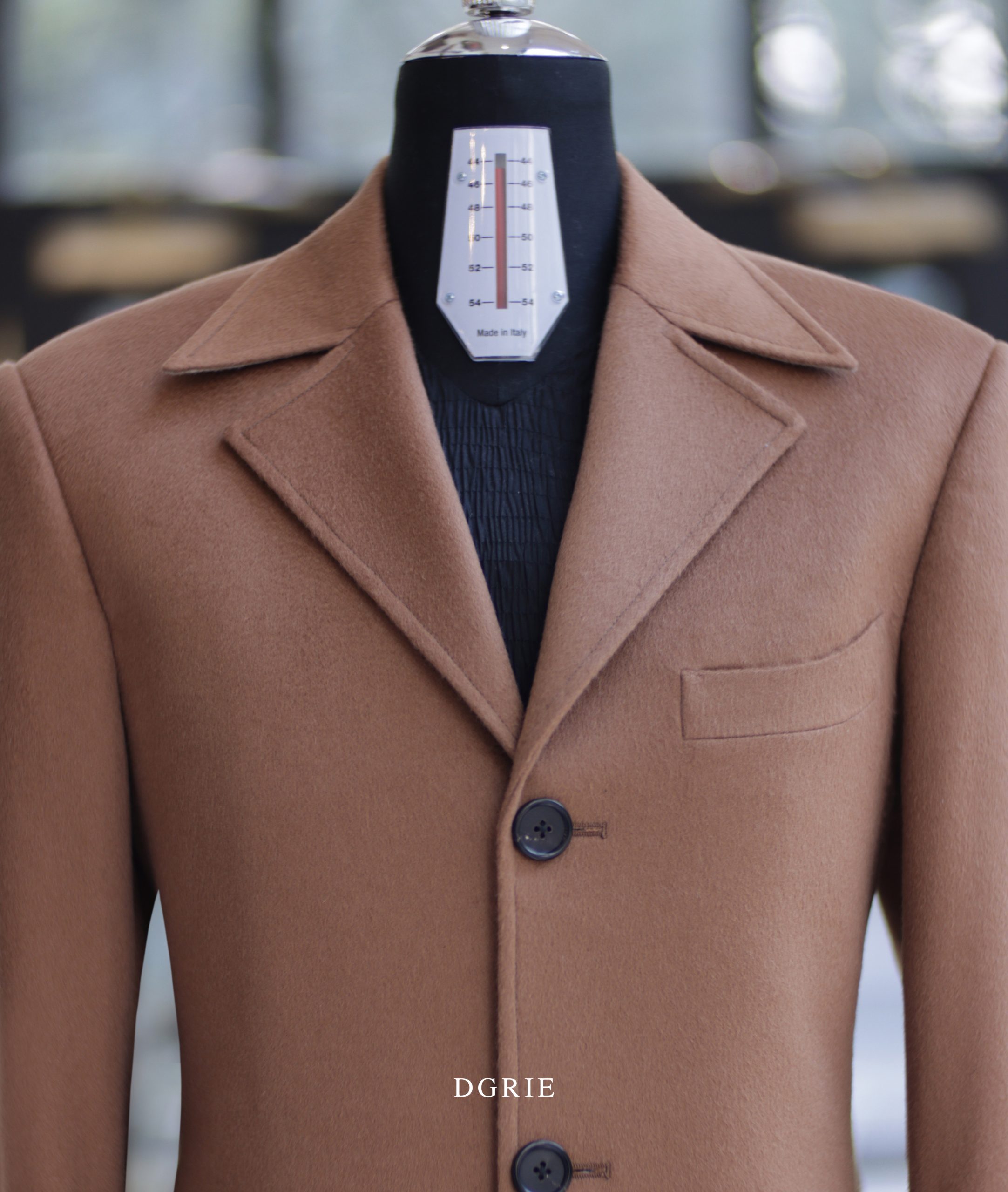 ตัดโค้ท DGRIE Bespoke Camel Overcoat