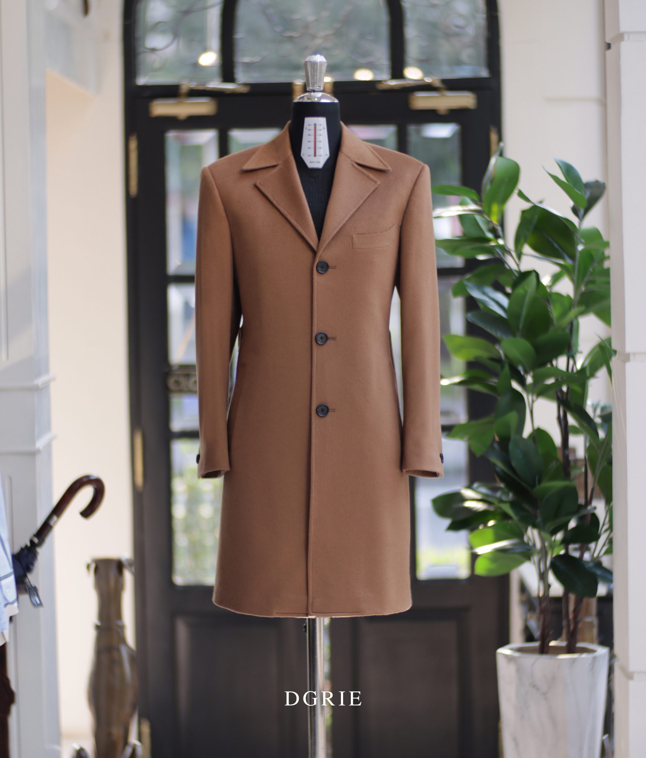 ตัดโค้ท DGRIE Bespoke Camel Overcoat
