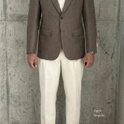 DGRIE - ตัดสูท Brown Herringbone Single Breasted Suits