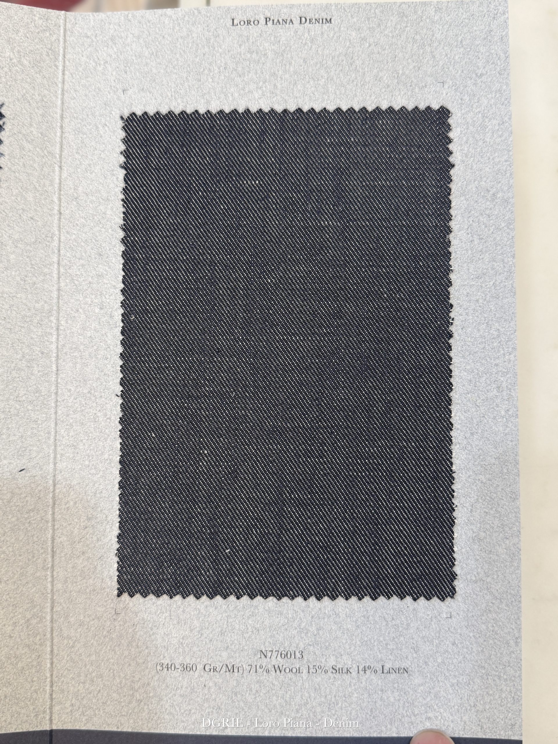 DGRIE - ตัดสูท Loro Piana Denim