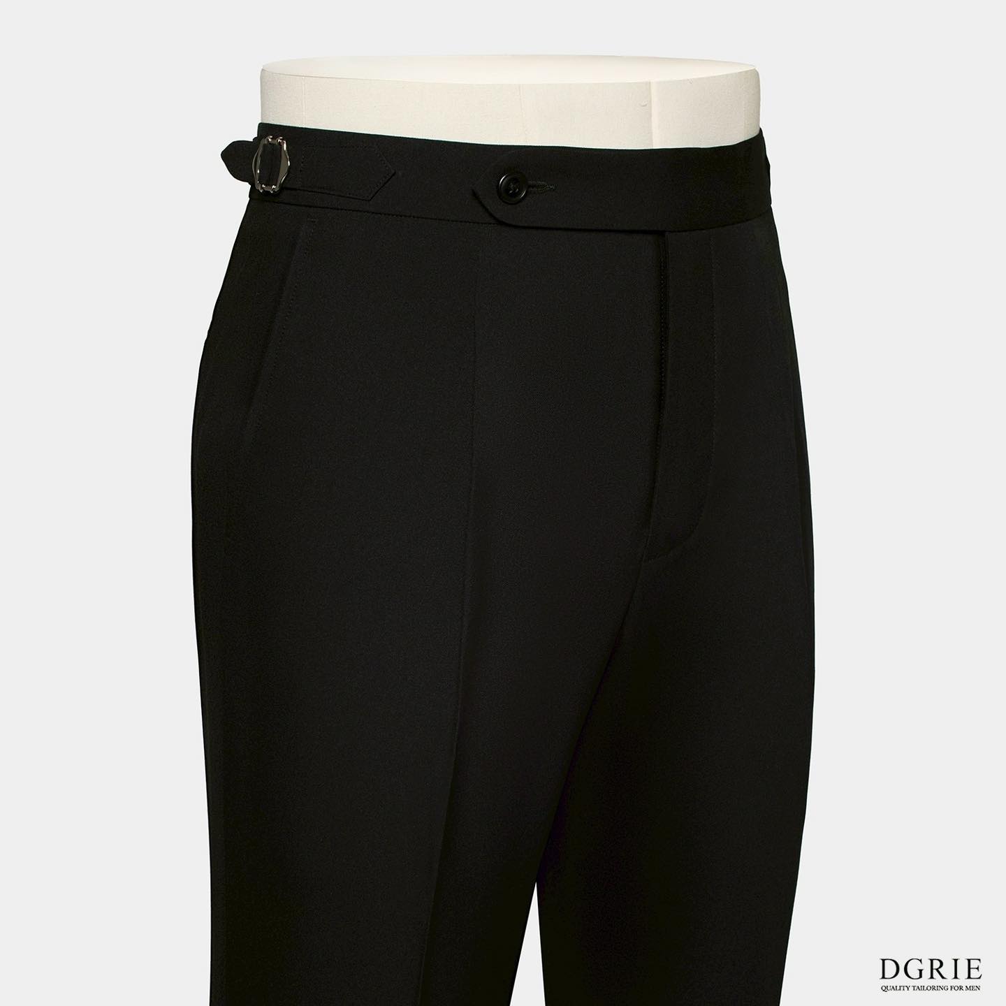 DGRIE PLAY - Play Black T/P Buckle Belt Pants