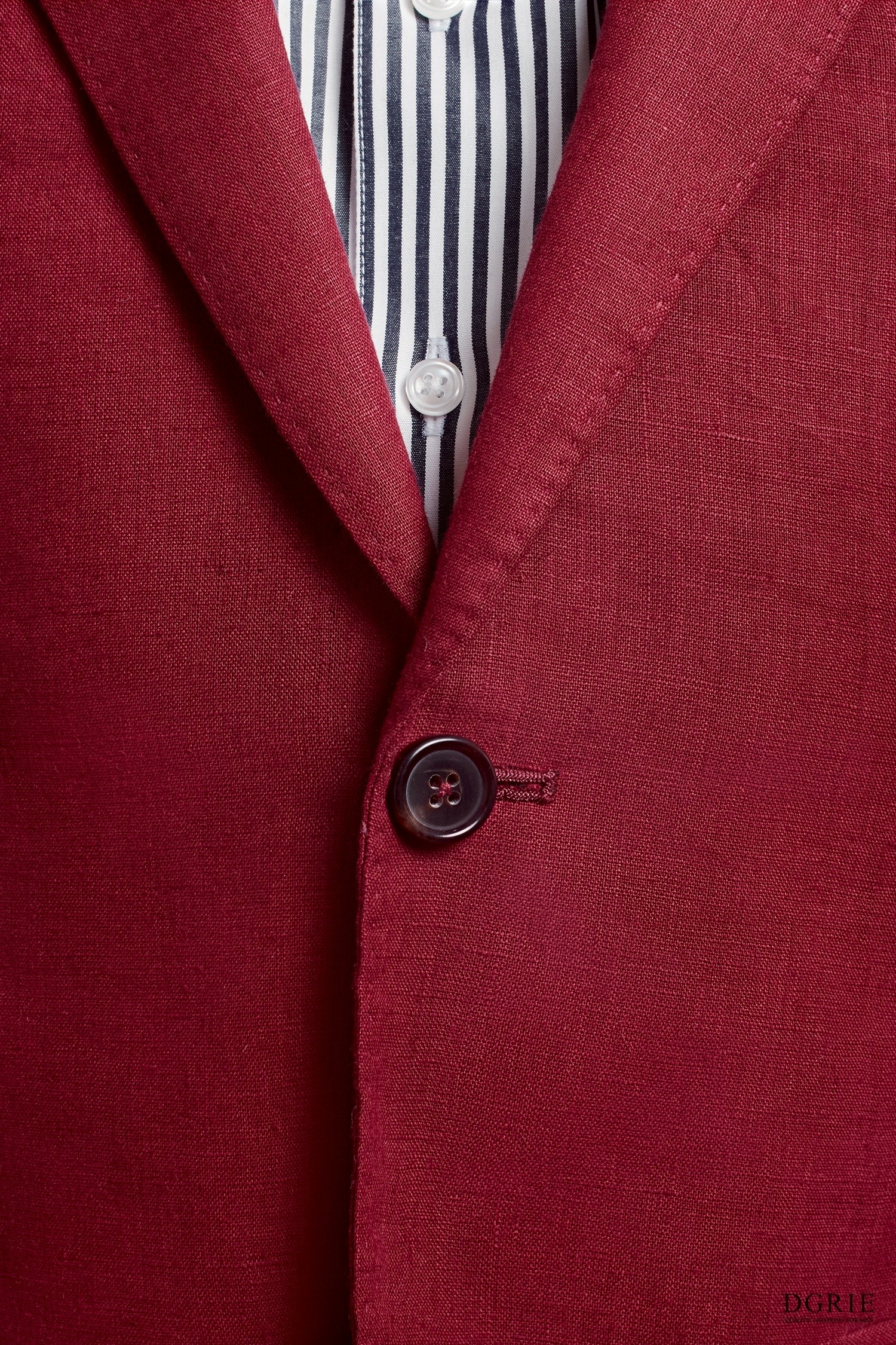 DGRIE เสื้อสูทลินิน Sangria Red Poland Linen Full Lining Sport Jacket