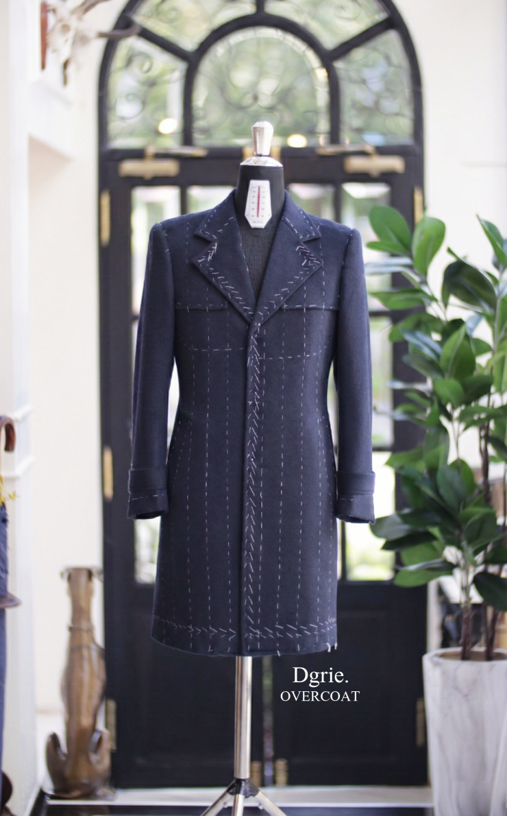DGRIE - Bespoke Navy Overcoat