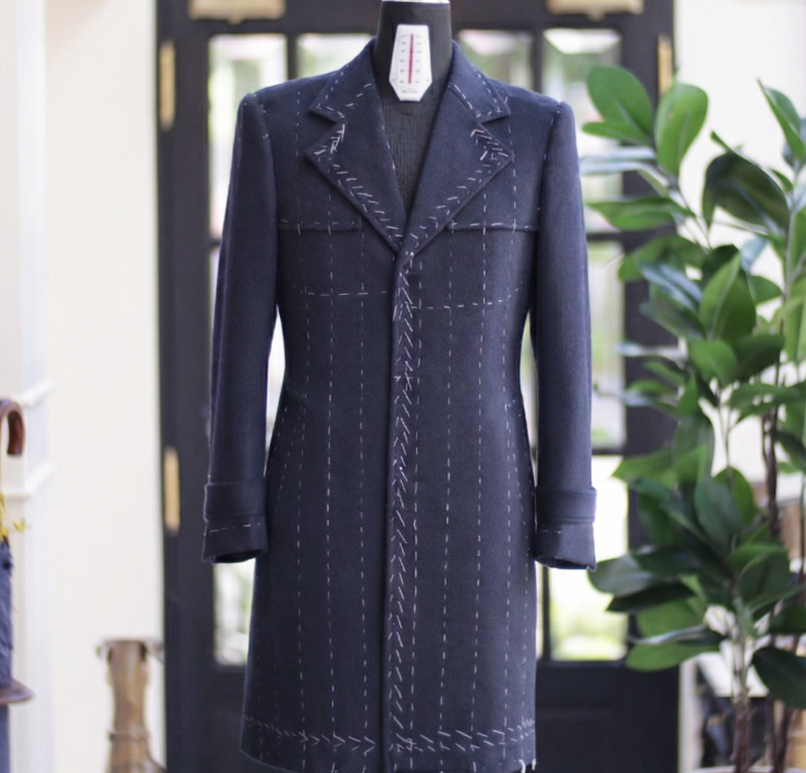 DGRIE - Bespoke Navy Overcoat
