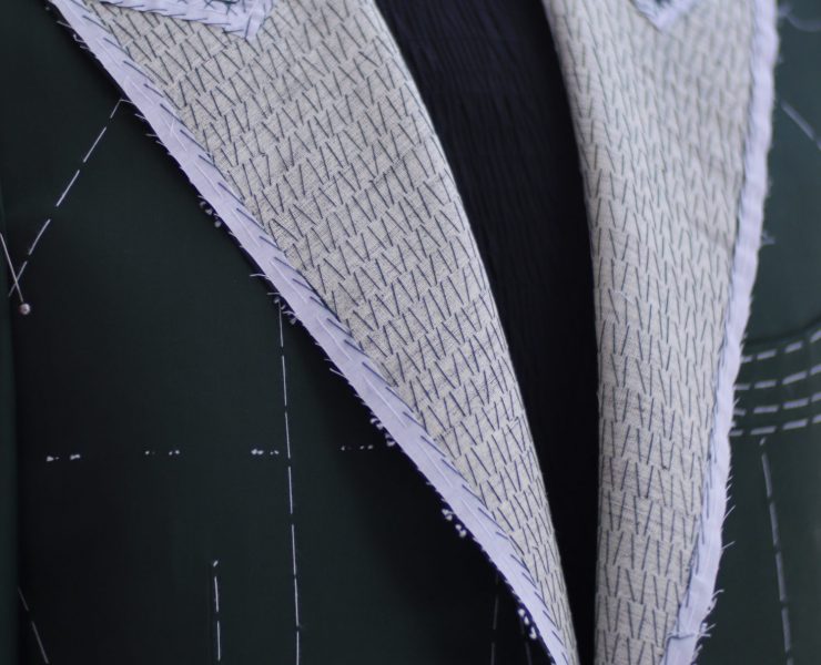 DGRIE - Full Canvas Green Suits ตัดสูทหางม้า ปกแหลม Peak Lapel