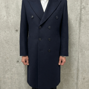 เสื้อโค้ท DGRIE Navy Blue Double breasted Overcoat