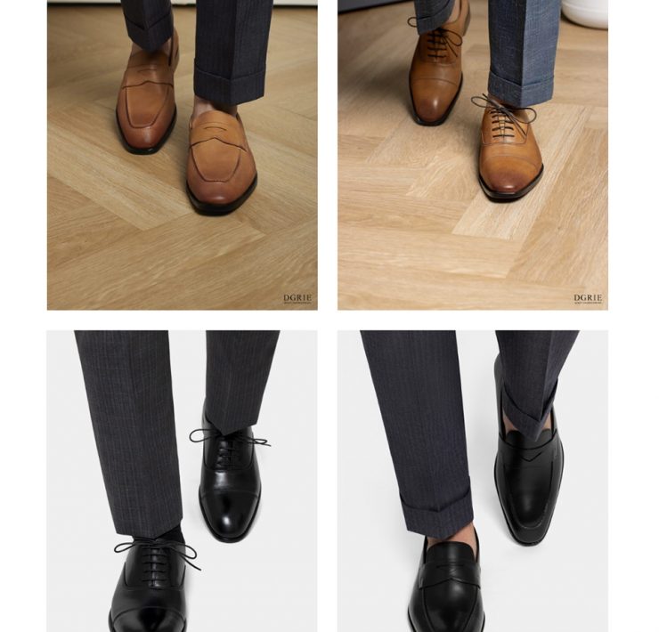 DGRIE SHOES BLACK & TAN Cap-toe Oxford - Penny Loafer
