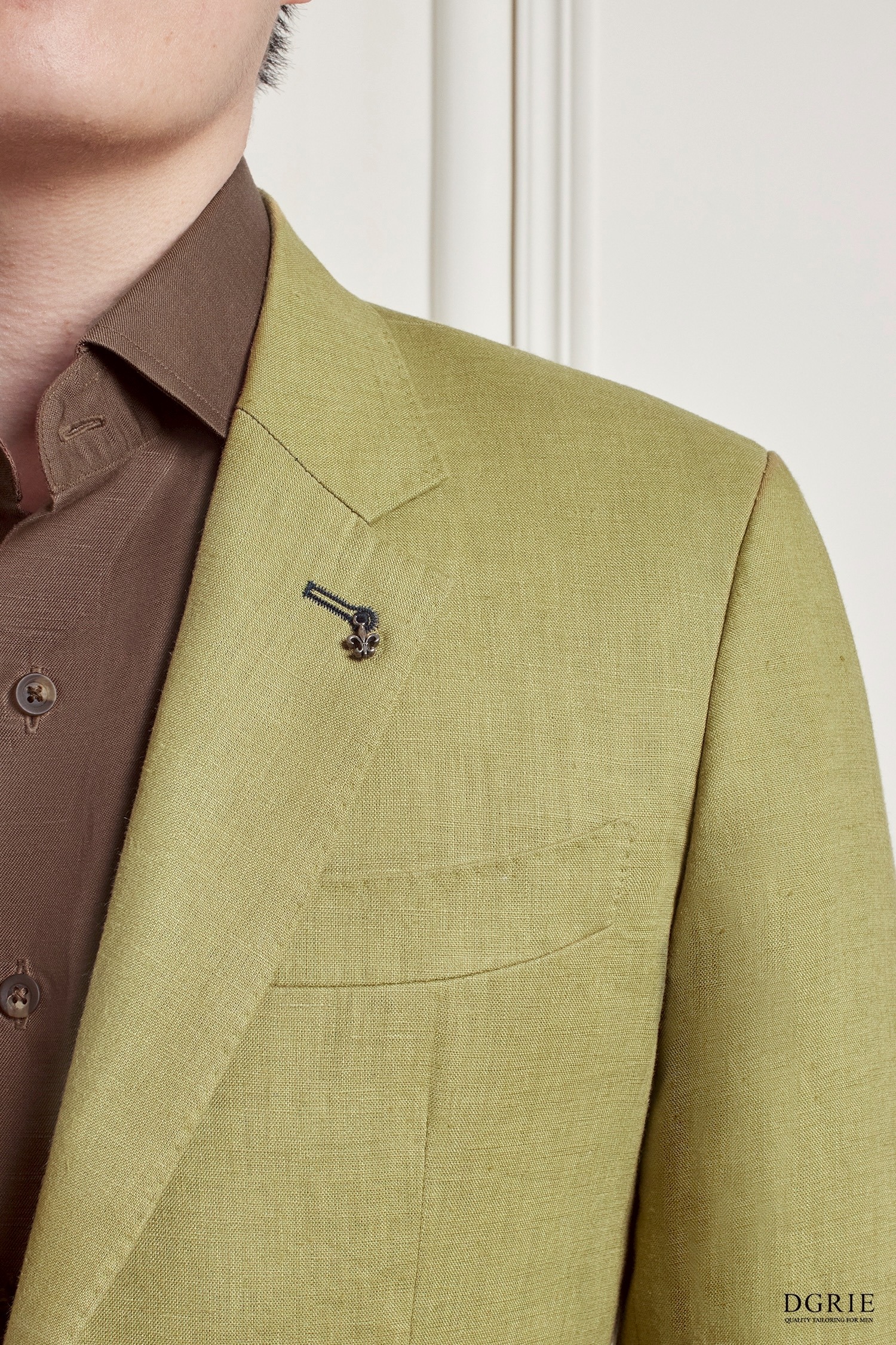 เสื้อสูท Olive Green Poland Linen Sport Jacket - DGRIE