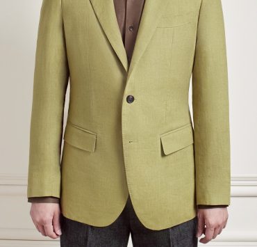 เสื้อสูท Olive Green Poland Linen Sport Jacket - DGRIE