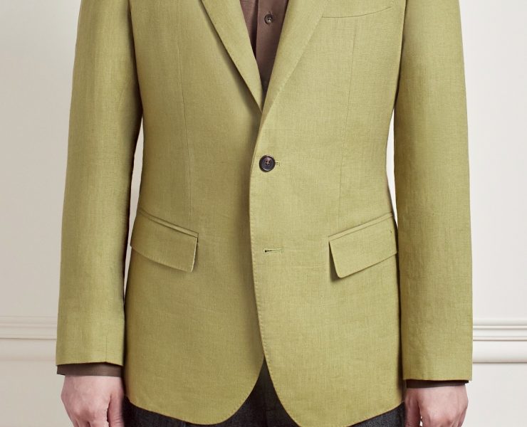 เสื้อสูท Olive Green Poland Linen Sport Jacket - DGRIE