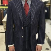 ตัดสูท DGRIE NAVY FLANNEL CLASSIC 3 PIECE SUITS