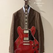 DGRIE - Pin Stripe Brown Double Breasted Linen Suit