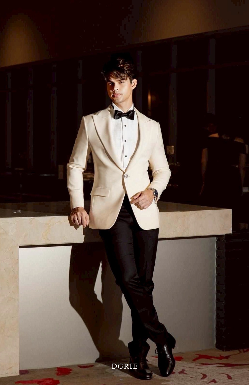 DGRIE Spotlight : Kim Goodburn Loro Piana Ivory Wool Dinner Suit
