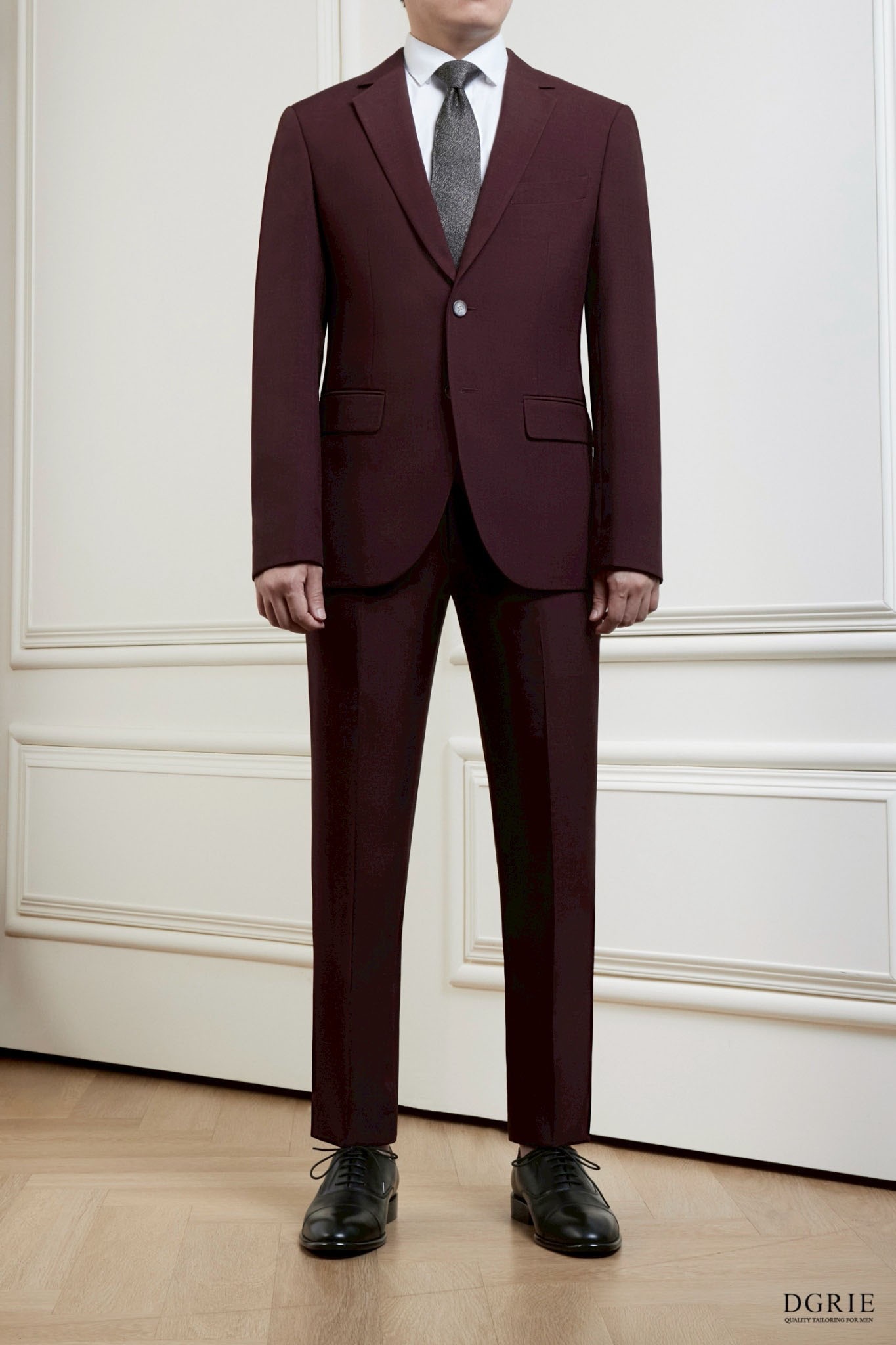 DGRIE Play - Mahogany Red Standard Notch Lapel Suit 4 DGRIE Play - Mahogany Red Standard Notch Lapel Suit