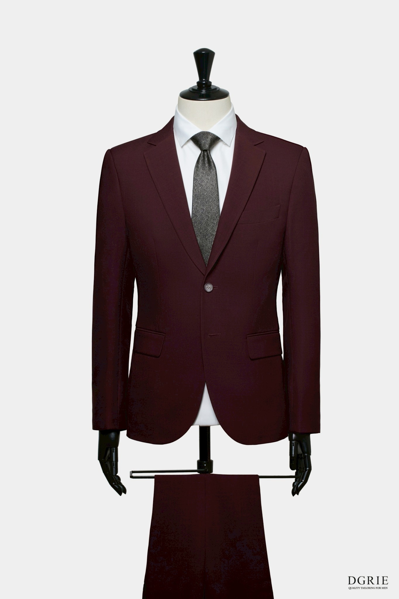 DGRIE Play - Mahogany Red Standard Notch Lapel Suit 6 DGRIE Play - Mahogany Red Standard Notch Lapel Suit