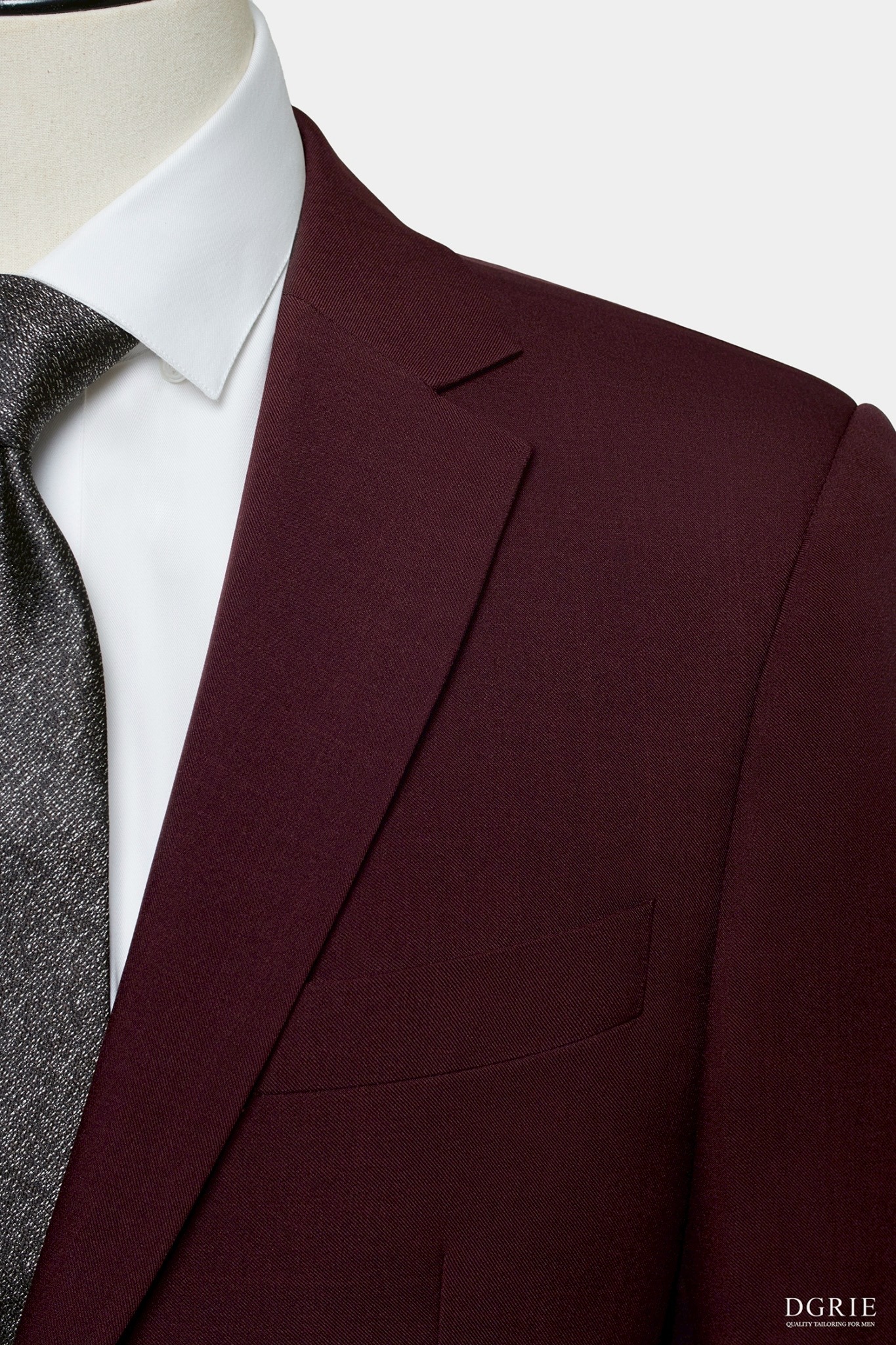 DGRIE Play - Mahogany Red Standard Notch Lapel Suit