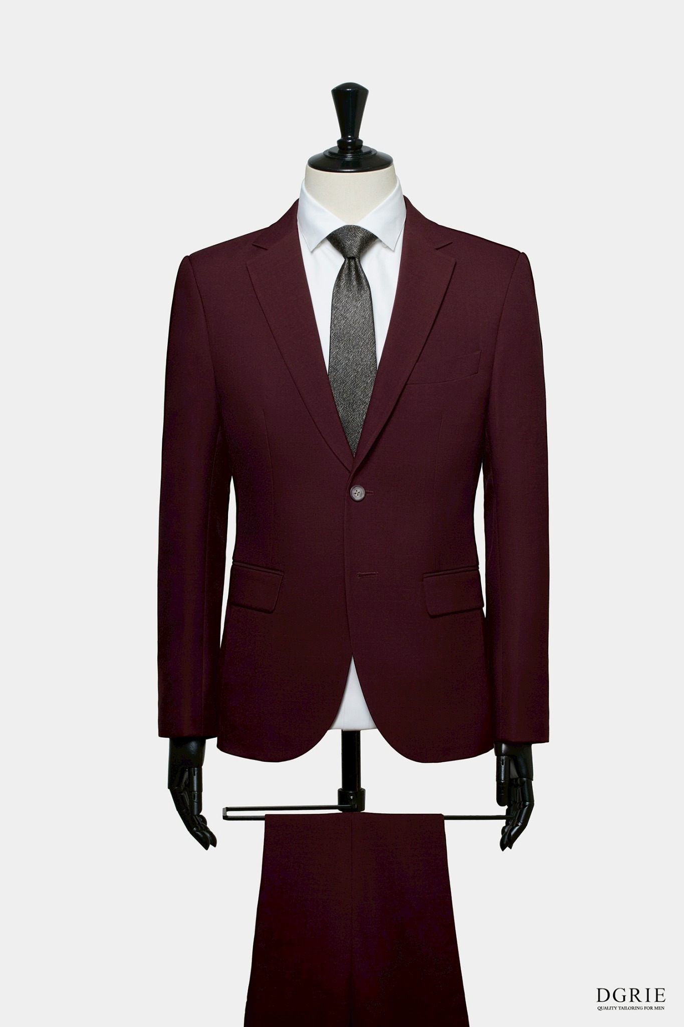 DGRIE Play - Mahogany Red Standard Notch Lapel Suit