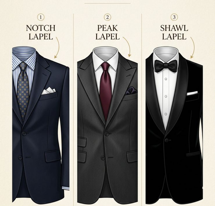 DGRIE - Get to Know the Suit Lapel - 3 Classic Styles