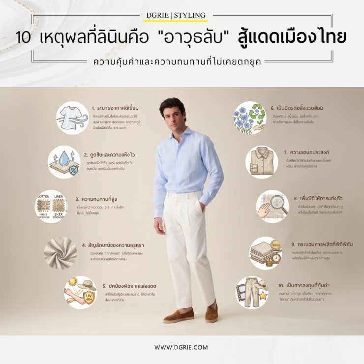DGRIE - 10 Reasons Why Linen is the "Secret Weapon" Against the Thai Sun 7 DGRIE - 10 Reasons Why Linen is the "Secret Weapon" Against the Thai Sun