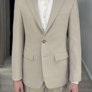 DGRIE Classic Notch Lapel Beige Suits
