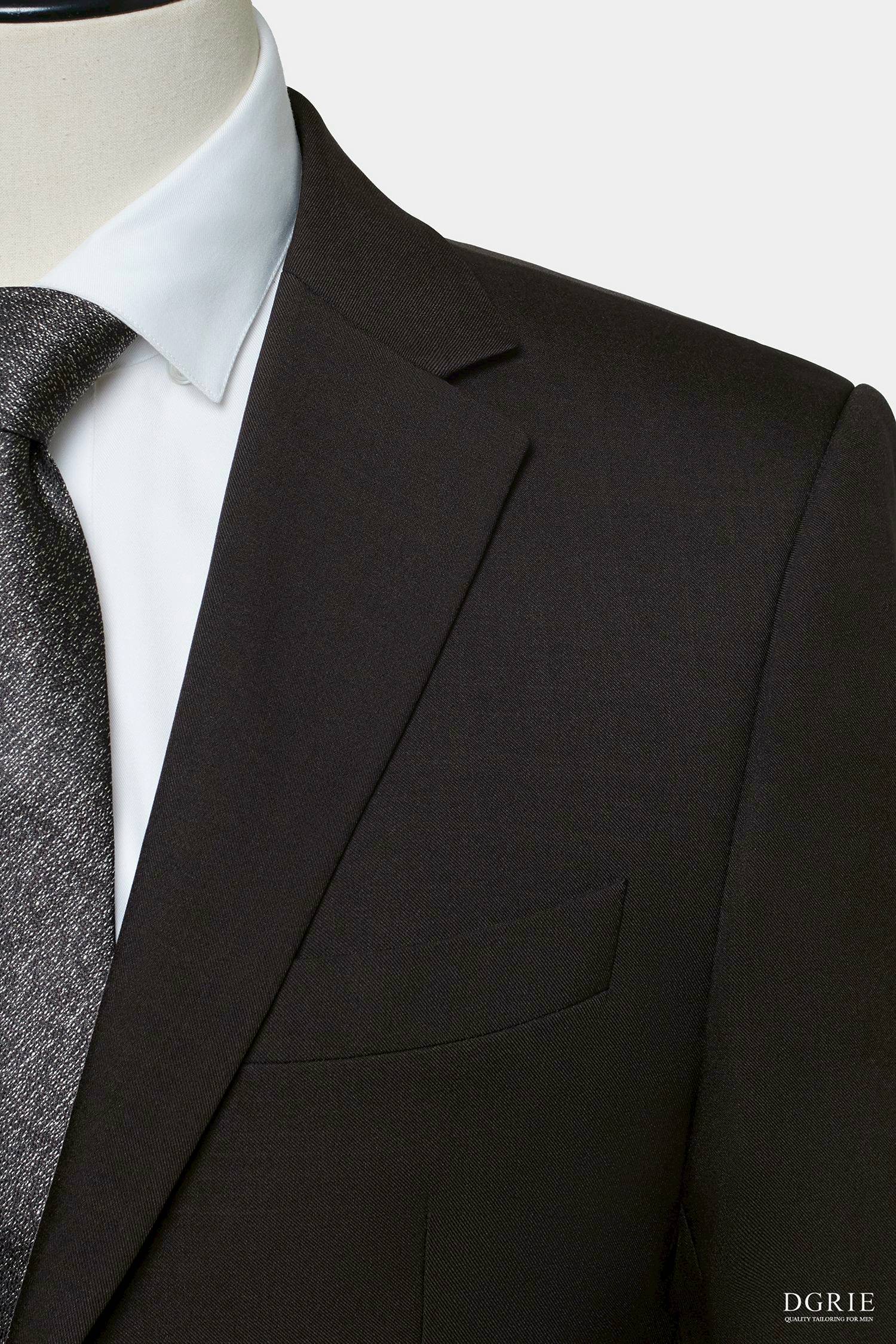 DGRIE Play - Dark Brown T/R 2-Button Standard Notch Lapel Suit