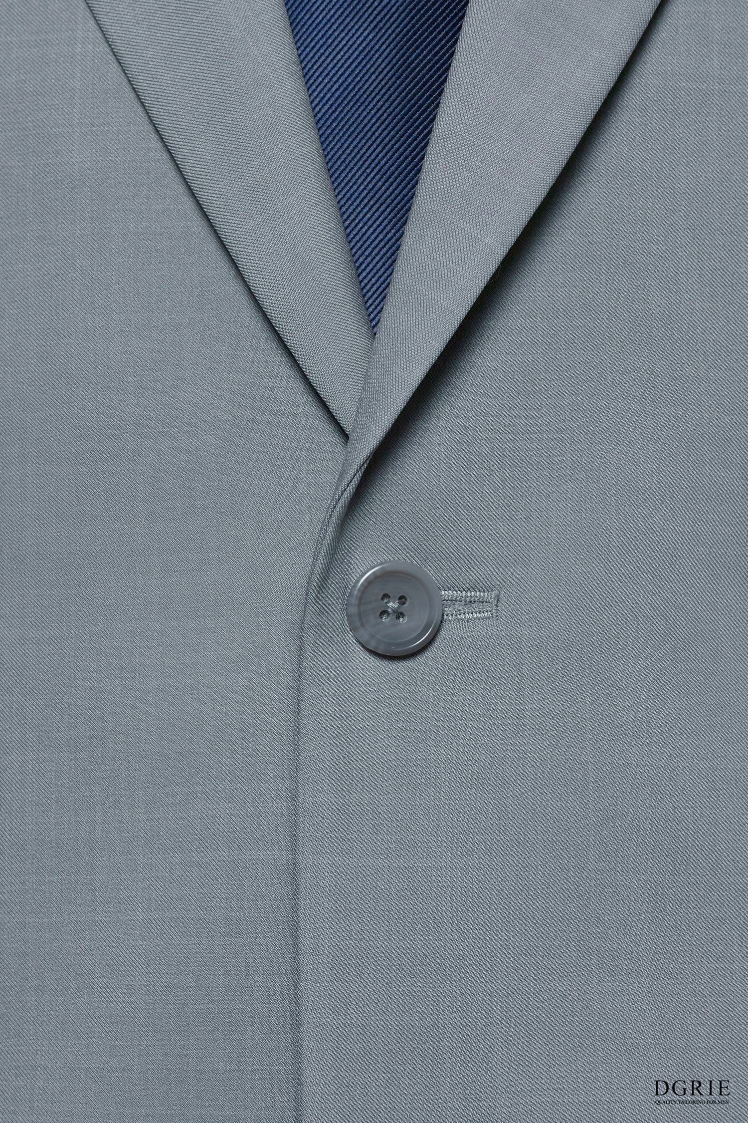 DGRIE Play - Light Grey 2-Button Standard Notch Lapel Suit 8 DGRIE Play - Light Grey 2-Button Standard Notch Lapel Suit