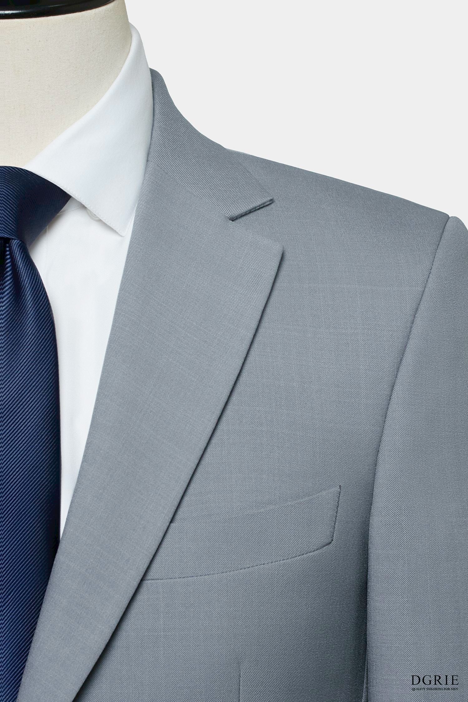 DGRIE Play - Light Grey 2-Button Standard Notch Lapel Suit 3 DGRIE Play - Light Grey 2-Button Standard Notch Lapel Suit