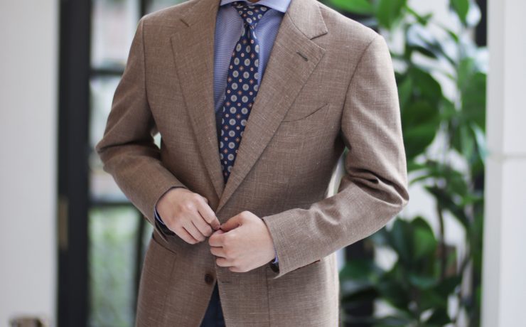 DGRIE Smart Casual Wool Silk Linen Jacket Suits
