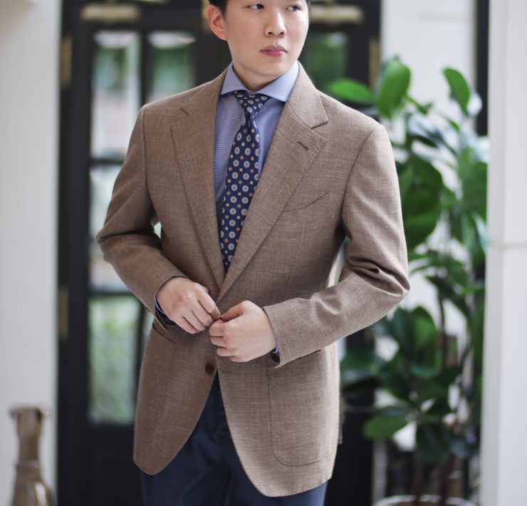 DGRIE Smart Casual Wool Silk Linen Jacket Suits