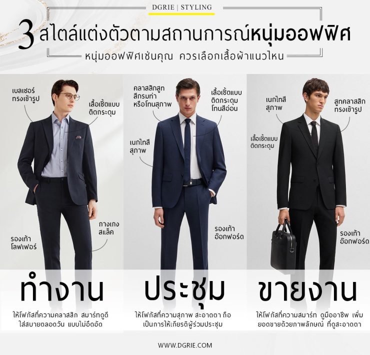 3 สไตล์ แต่งตัวตามสถานการณ์หนุ่มออฟฟิศ 53 3 สไตล์ แต่งตัวตามสถานการณ์หนุ่มออฟฟิศ