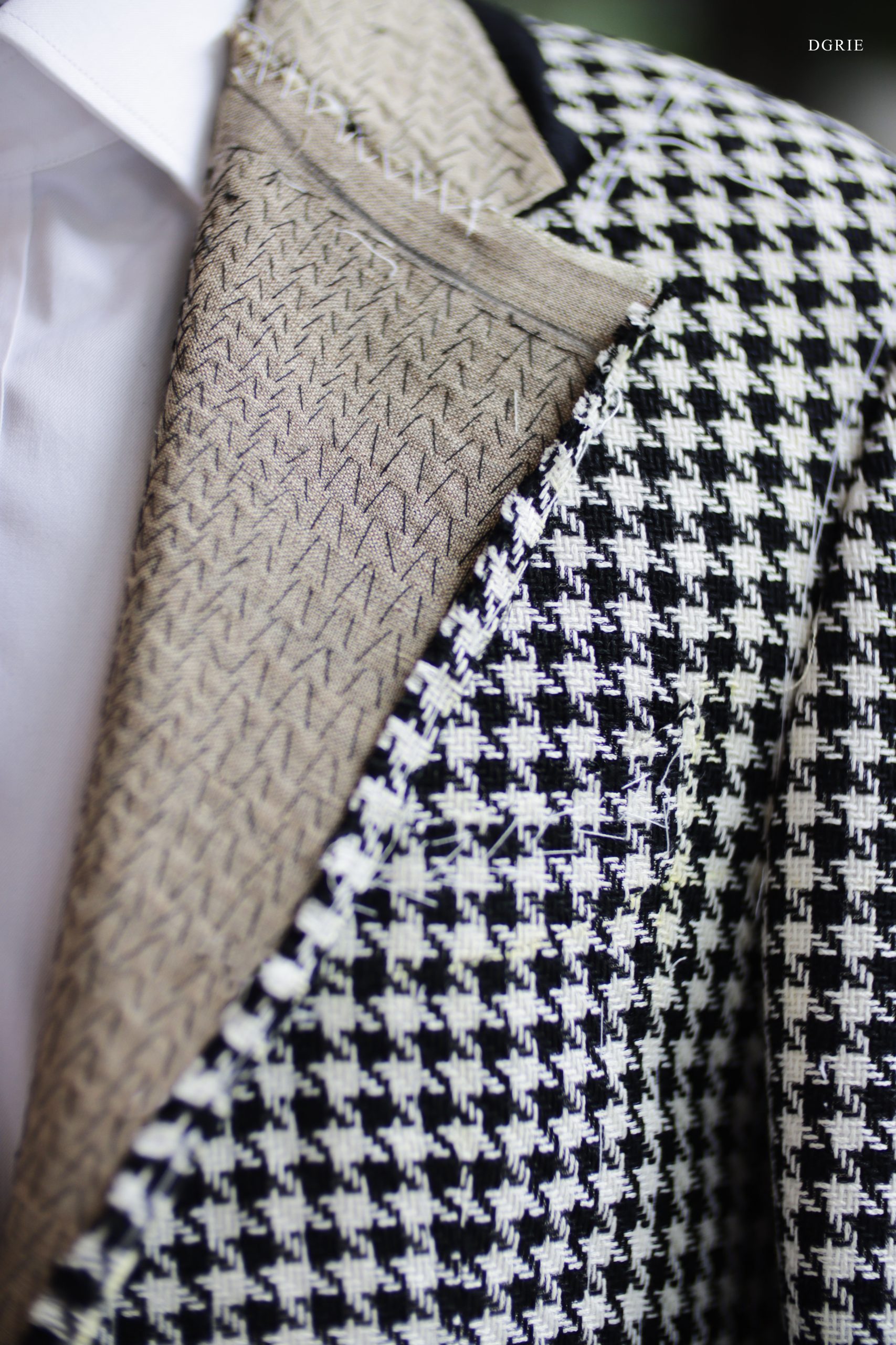 Bespoke Houndstooth Jacket: The Art of Full Canvas & Carnet (Ferla Summer) 4 Bespoke Houndstooth Jacket: The Art of Full Canvas & Carnet (Ferla Summer)