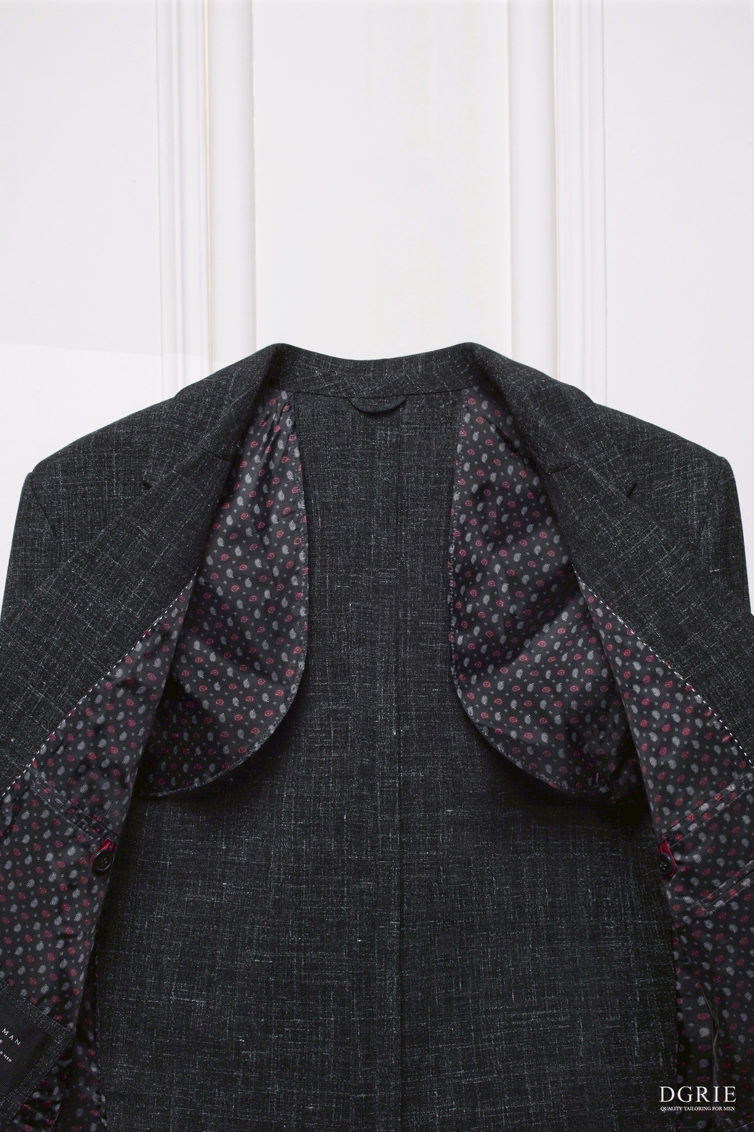 เสื้อสูท Dark Gray Wool & Linen Jacket
