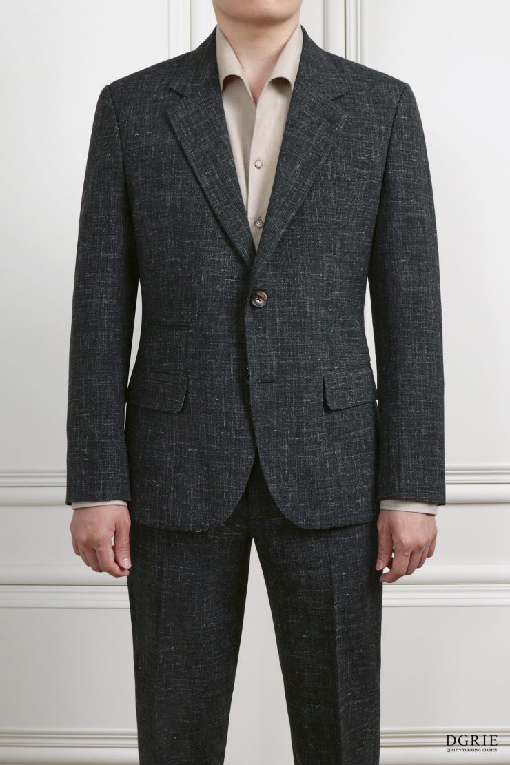 เสื้อสูท Dark Gray Wool & Linen Jacket