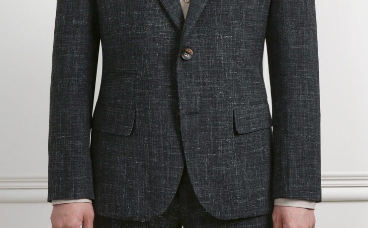 เสื้อสูท Dark Gray Wool & Linen Jacket