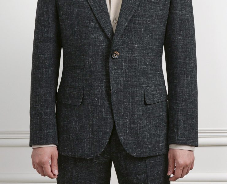 เสื้อสูท Dark Gray Wool & Linen Jacket