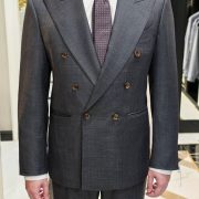 DGRIE - ตัดสูท Charcoal Grey Double-Breasted Suit