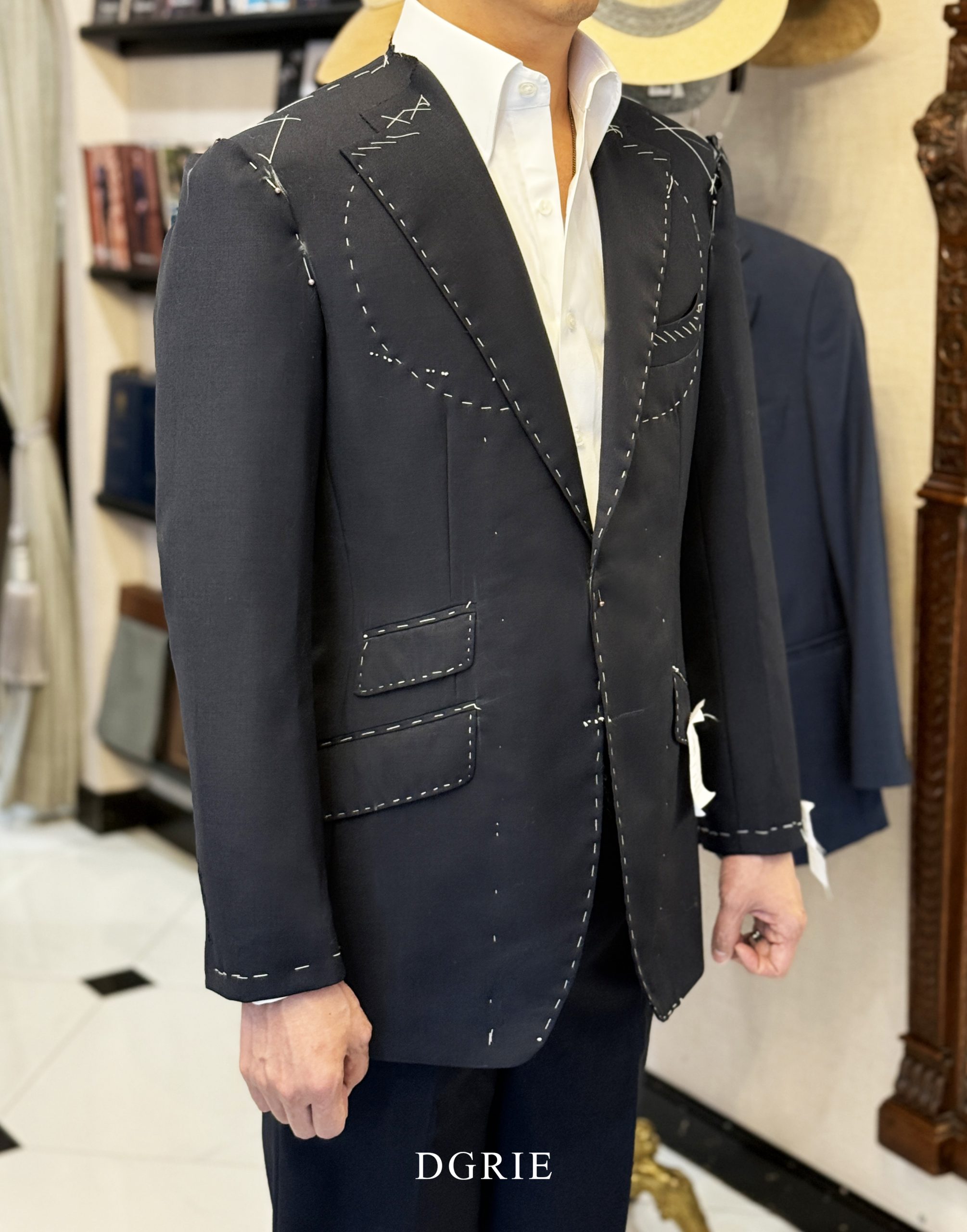 DGRIE - Drapers: Ascot 2-Ply Navy Wool Suits